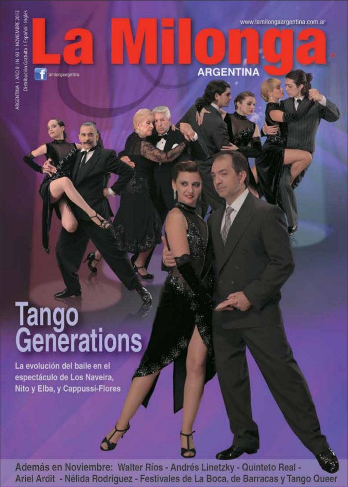 Cover de La Milonga #93 Nov 2013 - Tango Generations 