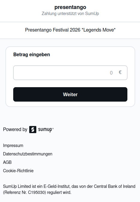 sumup Payment Form