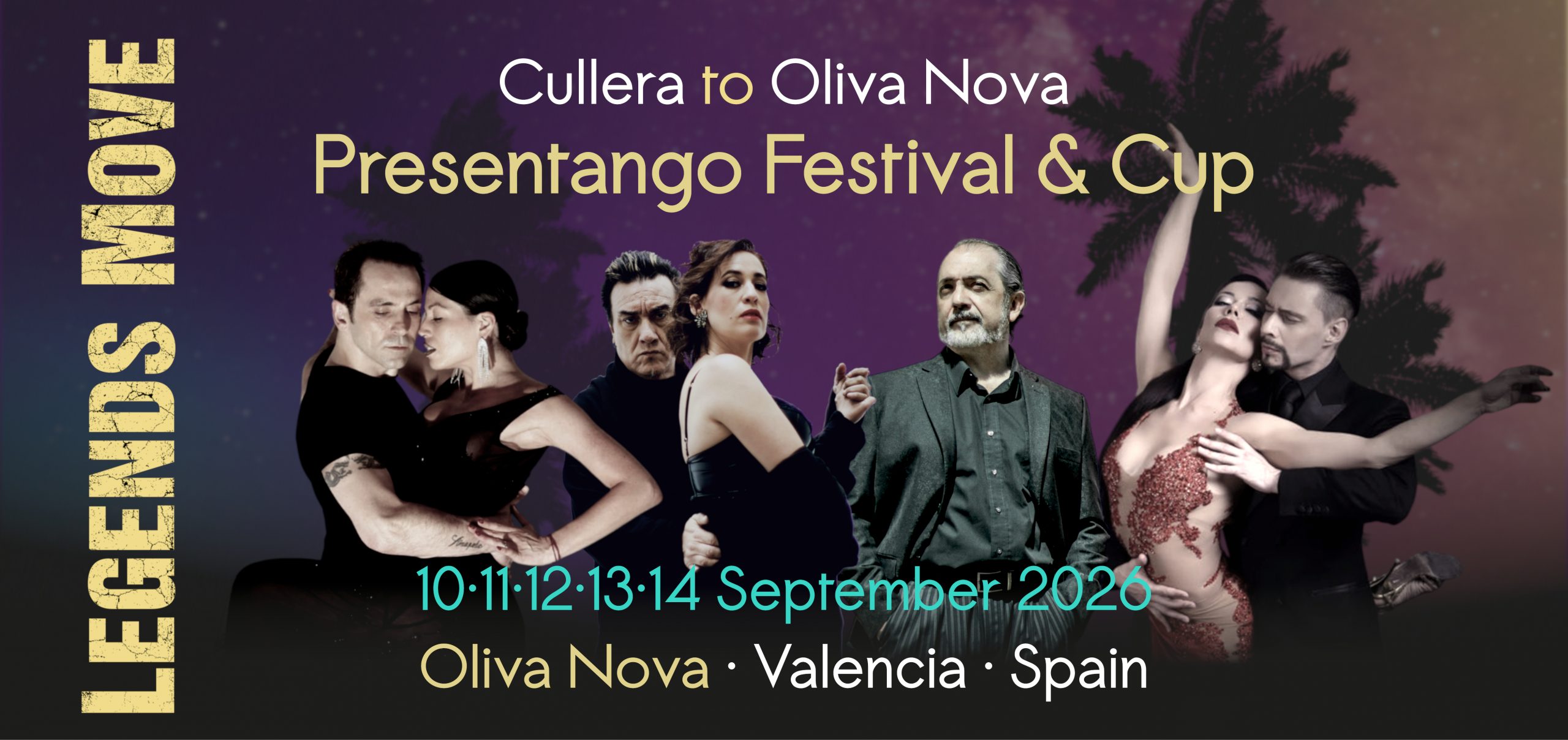 Presentango Festival Banner - Cullera to Oliva Nova - Legends Move